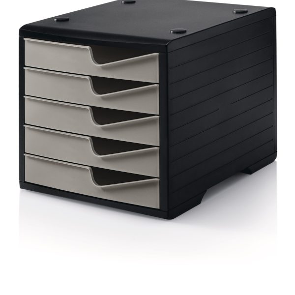 STYRO Styroswingbox 275-8430.759 schwarz/taupe 5 Schubladen