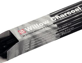 TALENS Holzkohle mitteldick 96000030 25 Stäbchen