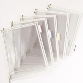 TARIFOLD Drehtaschen T-Display 6114002 weiss 5 Tabs 50mm 10 Stück