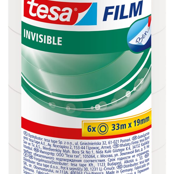TESA Tepe Invisible 19mmx33m 573330000 6 Stück