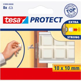 TESA Protect Schutzpuffer 10x10mm 578990000 weiss, selbstklebend 8 Stück