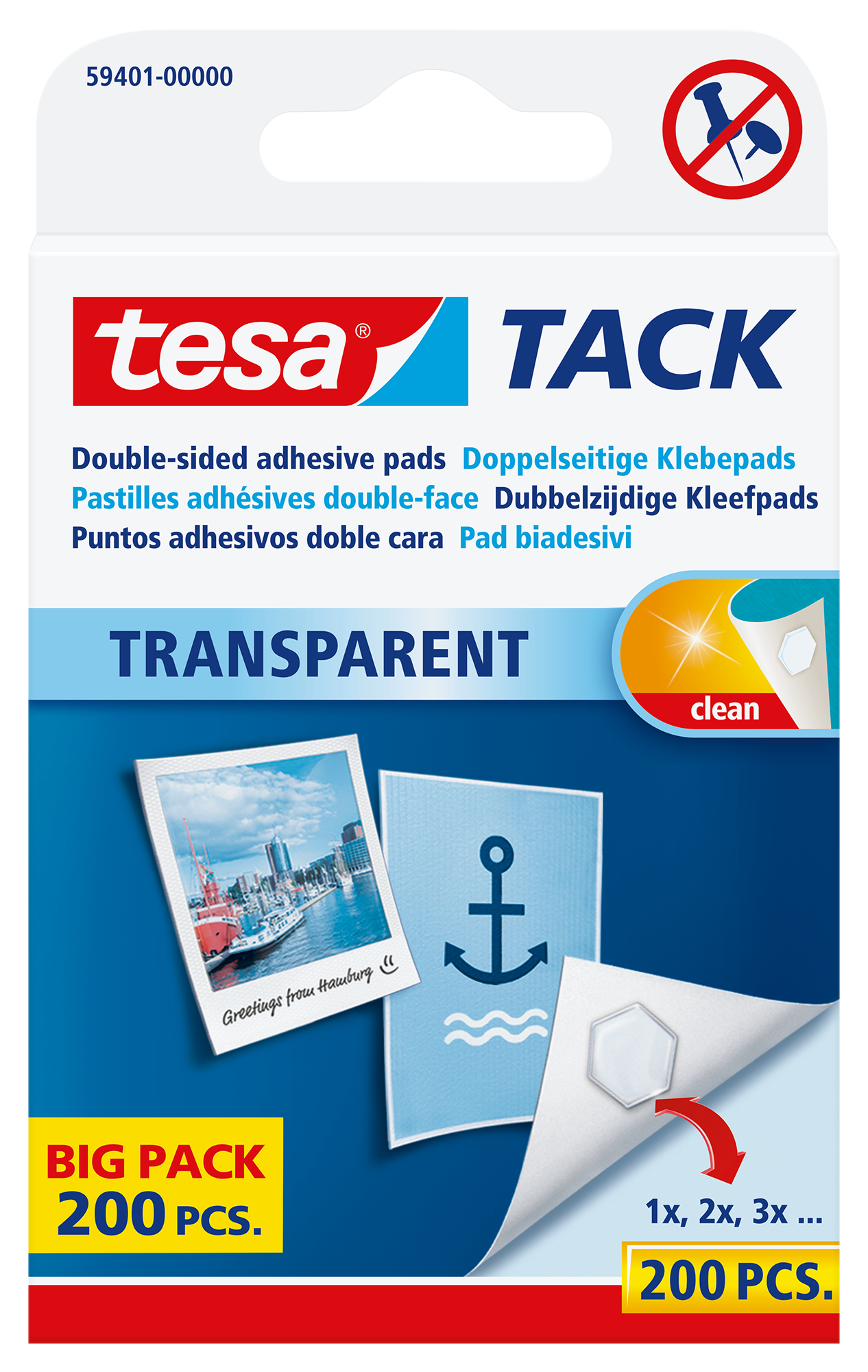 TESA-594010000-4042448042750 TESA Powerstrips Tack 594010000 200 Stück – Hochwertig & günstig bei ShopDeca