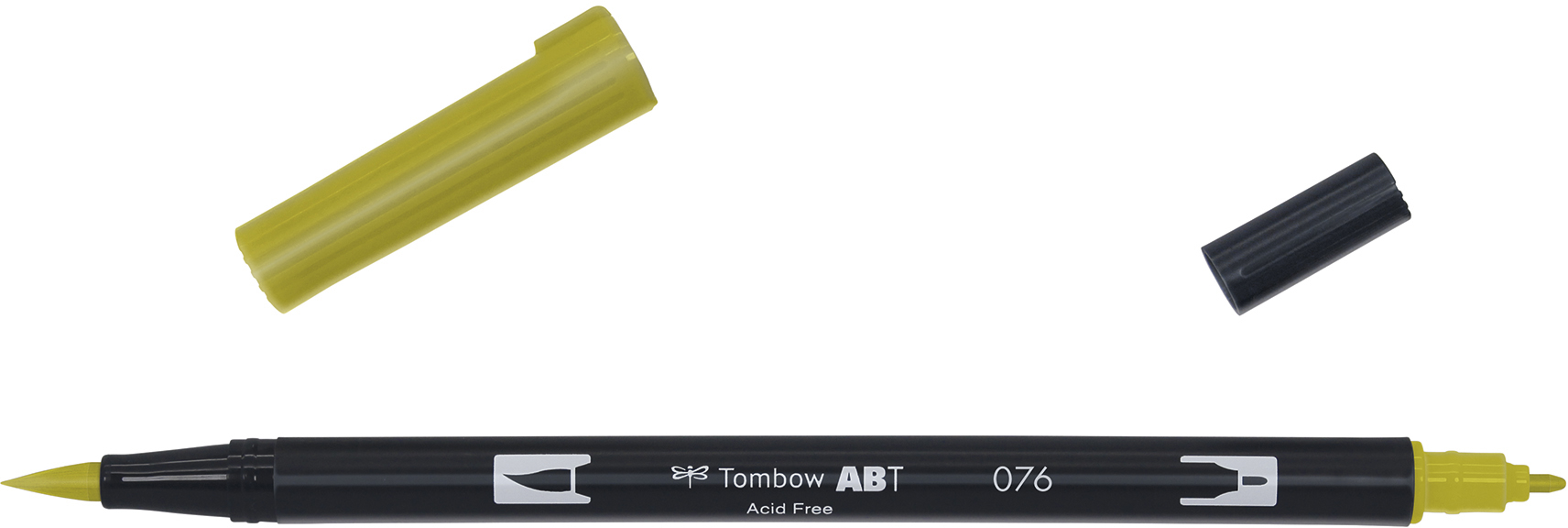 TOMBOW-ABT-076-4901991901191 TOMBOW Dual Brush Pen ABT 076 grüner Ocker – Hochwertig & günstig bei ShopDeca