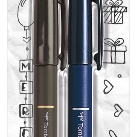 TOMBOW Kalligraphie-Set WS-BH/BS WS-BHS-2P Fudenosuke, schwarz 2 Stück