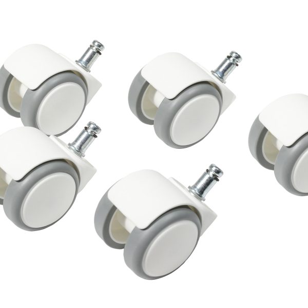 TOPSTAR Hartbodenrollen 6991W weiss 5 Stück