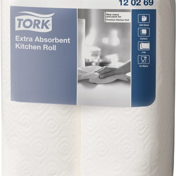 TORK Küchenrolle 473488 weiss, 2-lagig 2 Stück