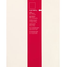 TRANSOTYPE senseBook FLAP REFILL A4 75510402 kariert, L, 135 Seiten beige