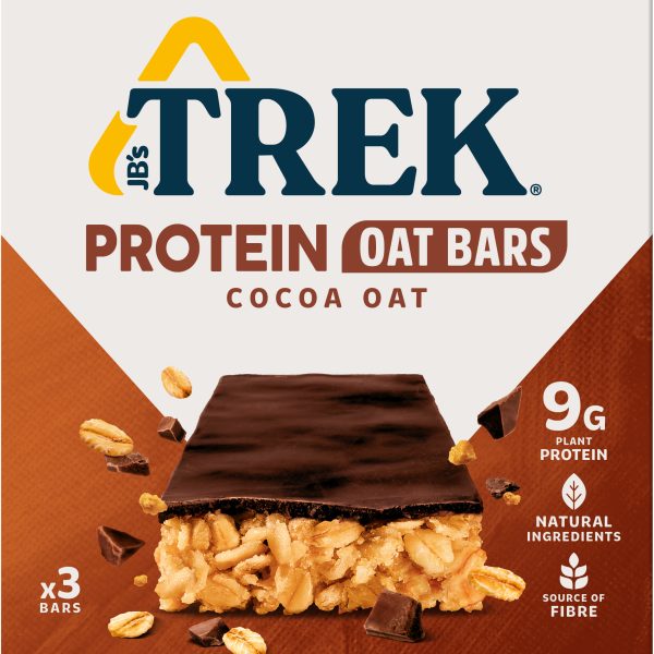TREK Protein Haferriegel 83521 Cocoa 50g, 3 Stk.