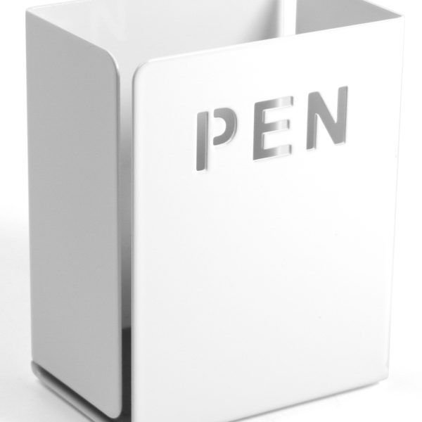 TRENDFORM Stifteköcher PEN GK3610 Metall 8x10x5cm weiss
