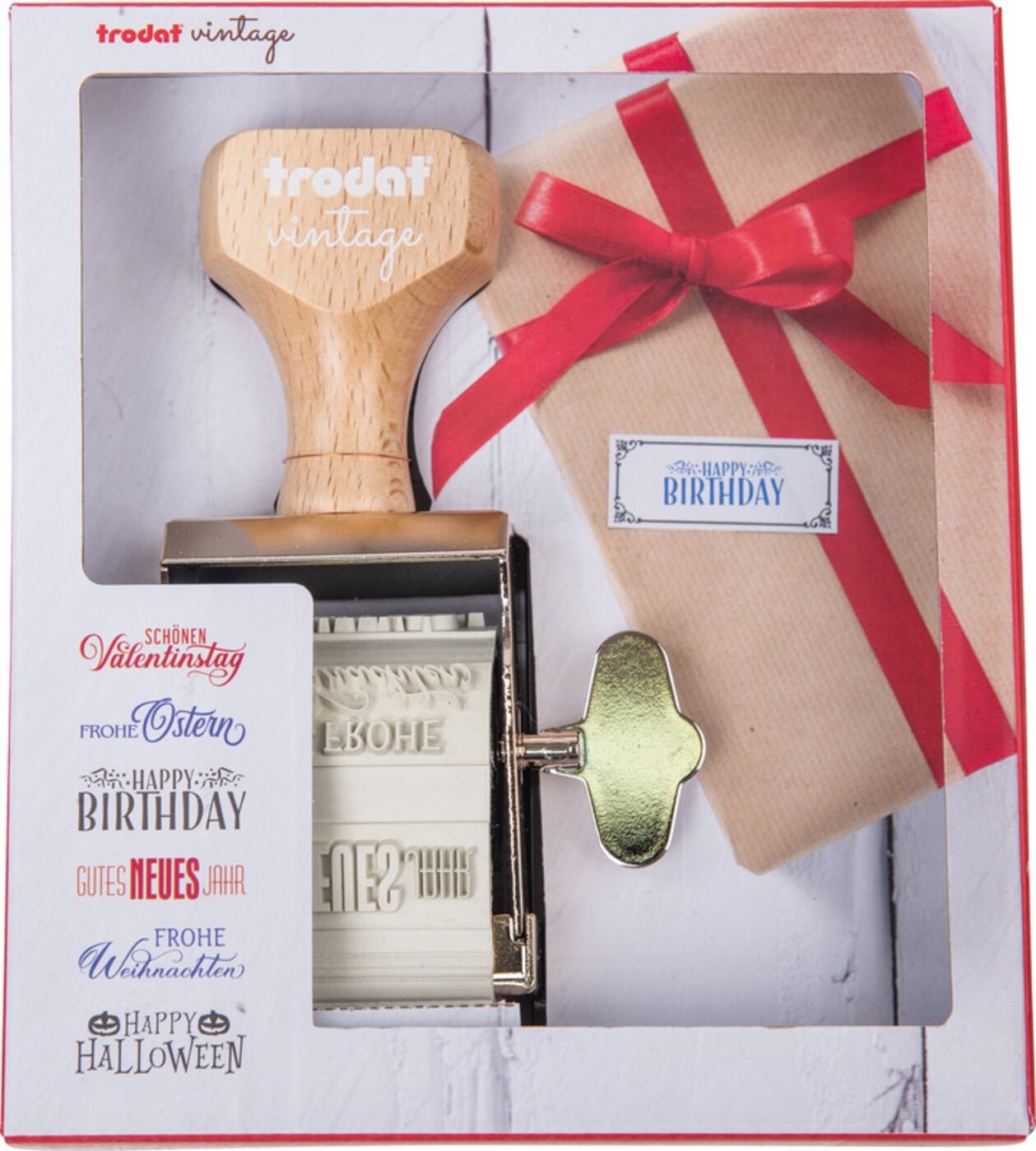 TRODAT-158077-9010035580775 TRODAT Vintage Stempel 158077 Besondere Anlässe, 3-farbig – Hochwertig & günstig bei ShopDeca