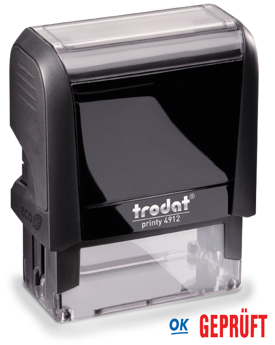 TRODAT-4912GEPRUEFT-0092399432753 TRODAT Stempel Geprüft 4912GEPRUEFT blau/rot 47x18mm – Hochwertig & günstig bei ShopDeca