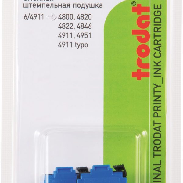 TRODAT Stempelkissen 6/4911EKBLB blau 2 Stück