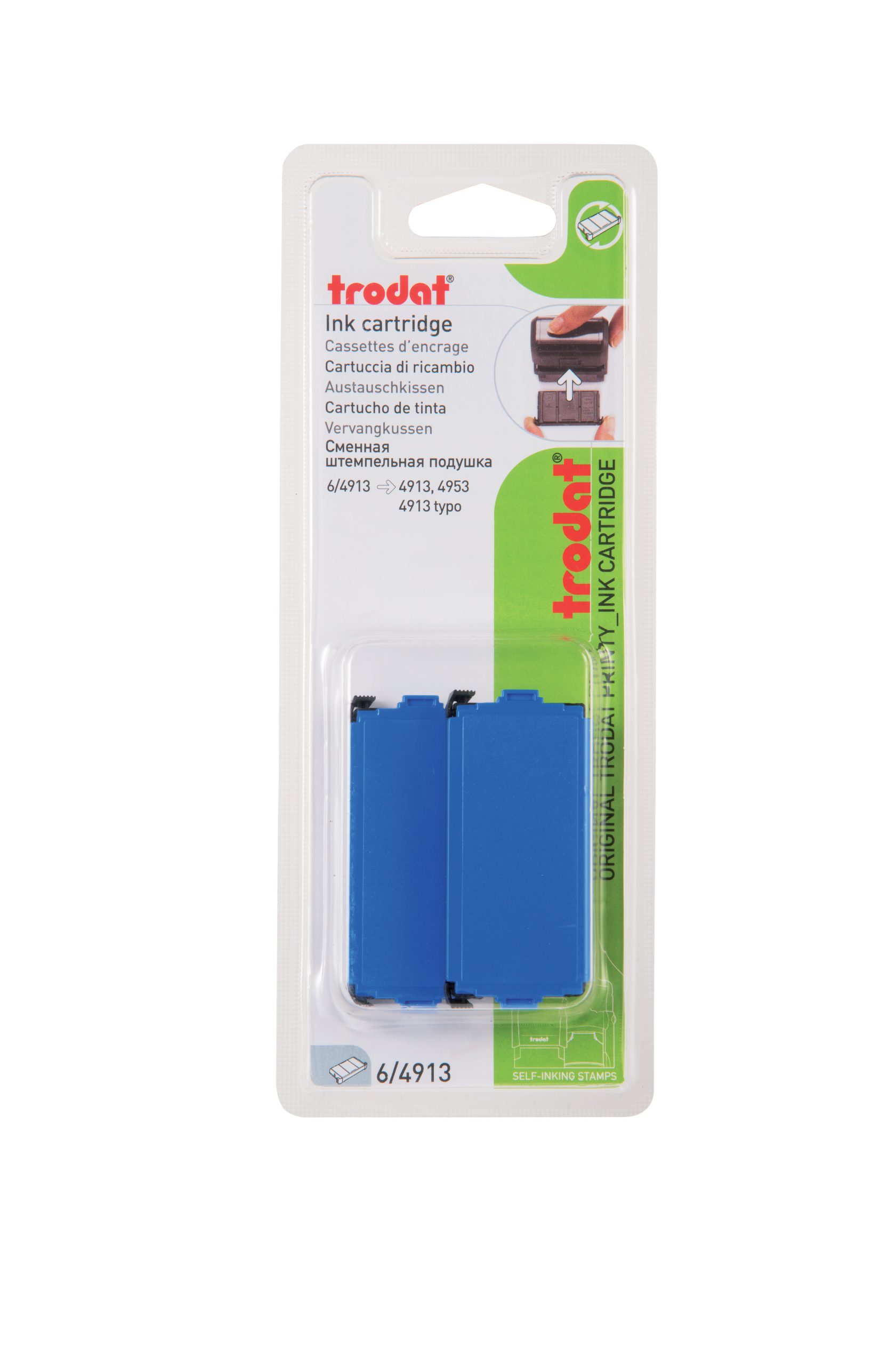 TRODAT-6-4913EKBLB-9008056834298 TRODAT Stempelkissen 6/4913EKBLB blau 2 Stück – Hochwertig & günstig bei ShopDeca