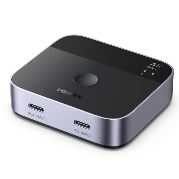 UGREEN USB-C Switch 2 In 1 Out,4K 55451 2×USBC- In, 1×HDMI Out