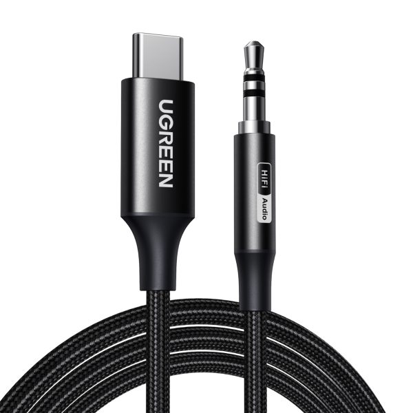 UGREEN Audio Adapter USB C, 3.5 mm 55734 Black, 1m