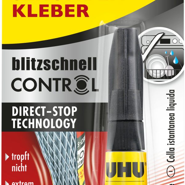 UHU Sekundenkleber Control 33130 flüssig 3g