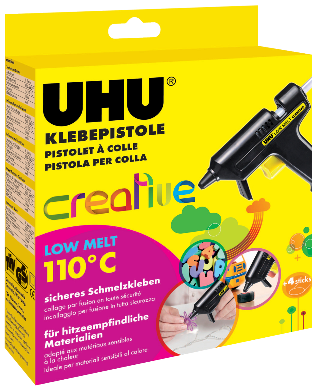 UHU-48610-4026700486100 UHU Heissklebepistole LT110 48610 schwarz, 110°C, 180g, 10 Watt – Hochwertig & günstig bei ShopDeca