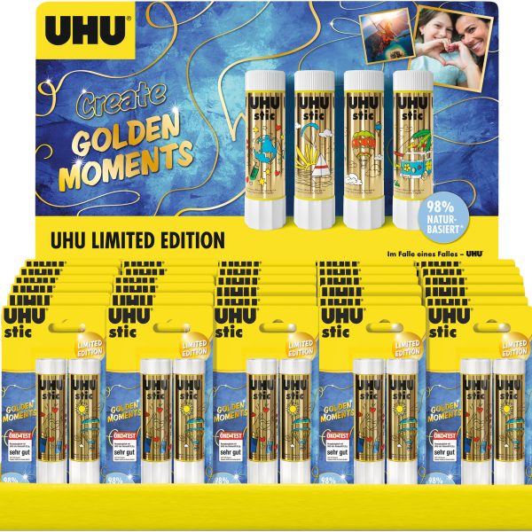UHU Klebestift Stic Display 507820 Golden Moments 30x 2x21g