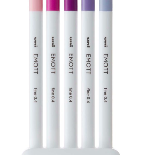 UNI-BALL Fineliner Emott 0.4mm PEM-SY_5C_NO.7 floral 5 Stück