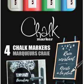 UNI-BALL Chalk Marker 1.8-2.5mm PWE-5M4PAS15 Rundspitze 4 Stück