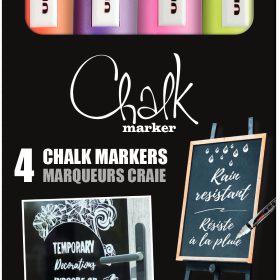 UNI-BALL Chalk Marker 1.8-2.5mm PWE-5M4PAS16 Rundspitze 4 Stück