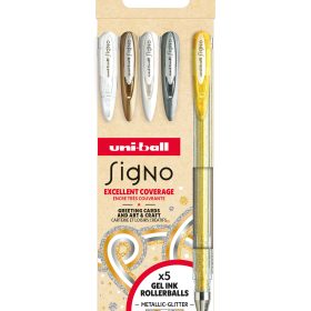 UNI-BALL Gelroller Signo 1mm UM-120 5P SE 5 Farben