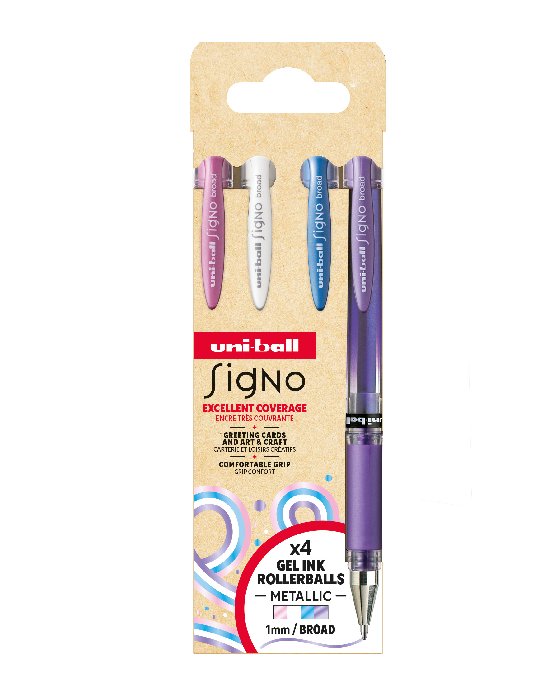 UNI-BALL-UM-153-4PNO2-3701614900959 UNI-BALL Gelroller Signo Broad 1mm UM-153 4PNO2 4 Farben, Set NO2 – Hochwertig & günstig bei ShopDeca
