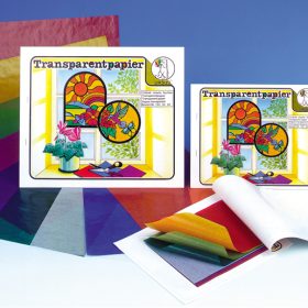 URSUS Transparentpapier 20×30cm 1890099 42g, 10 Farben ass.