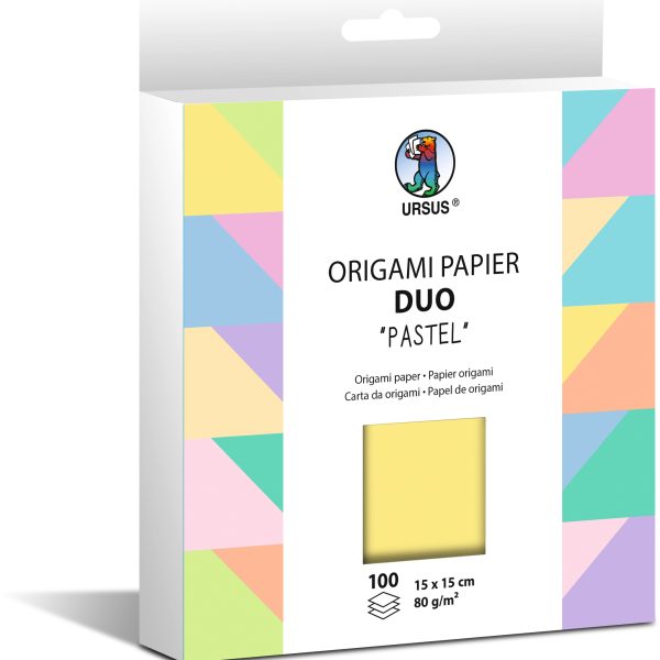 URSUS Faltblätter Duo 15x15cm 22885599F pastell 100 Blatt