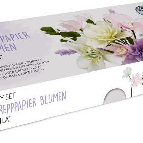 URSUS DIY Set Krepppapier Blumen 27030002F lila