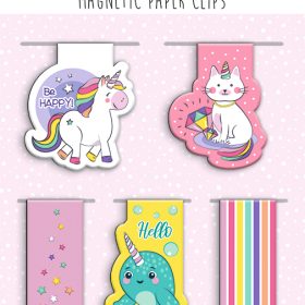 URSUS Magnetic Paper Clips Magic 43000003 4.5-6.5cm 5 Stück