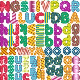 URSUS Magnete Buchstaben 43100099 1.5-4.4cm 100 Stück