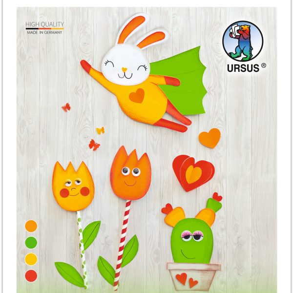 URSUS Bastelkarton A4 4784699 neon assortiert 20 Blatt