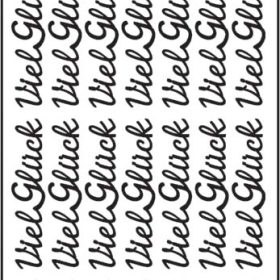 URSUS Kreativ Sticker 59100006 Viel Glück gold