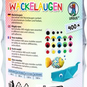 URSUS Wackelaugen Stapelbox 8640099 assortiert 400 Stück