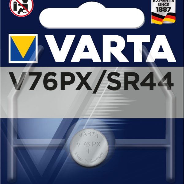 VARTA Knopfzelle 4075101401 V76PX/SR44, 1 Stück