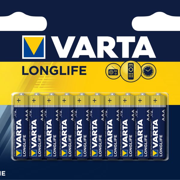 VARTA Batterie 4103101461 Longlife, AAA/LR03, 10 Stück