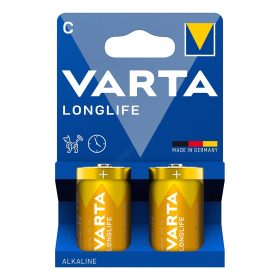 VARTA Batterie Longlife 4114101422 C/LR14, 2 Stück