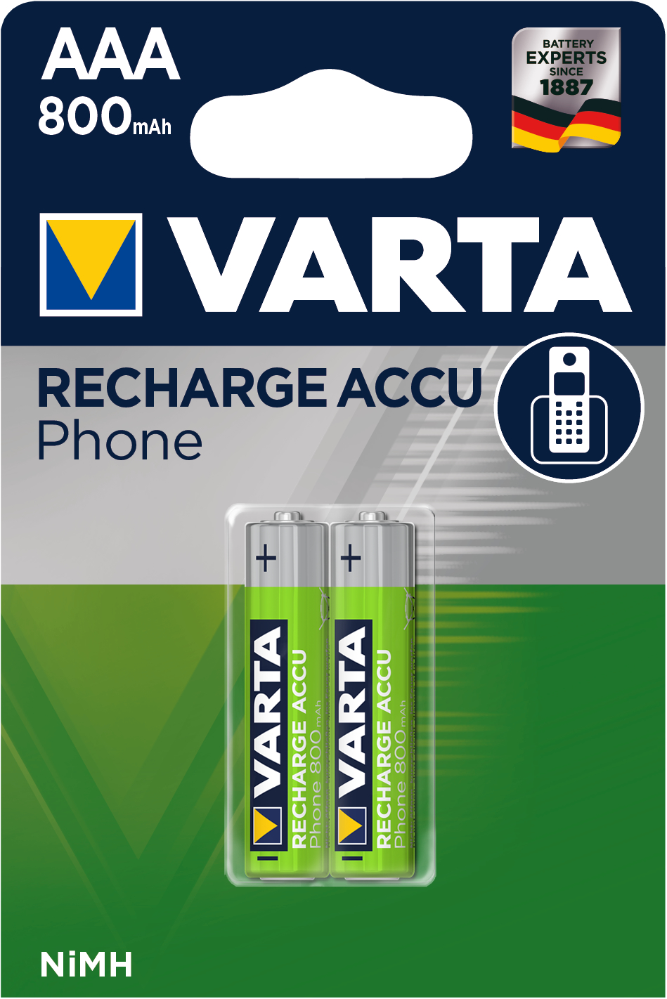 VARTA-58398101402-4008496330867 VARTA Batterie Akku Phone 58398101402 T398, AAA/HR03, 2 Stück – Hochwertig & günstig bei ShopDeca