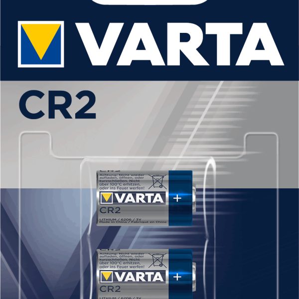 VARTA Batterie 6206301402 CR2, 2 Stück