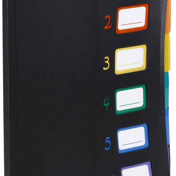 VIQUEL Pultmappe A4 493067 A4 1-6 schwarz/bunt