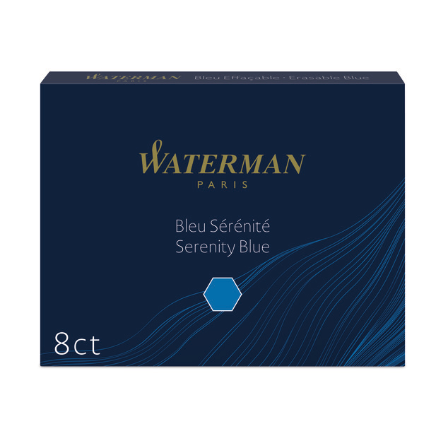 WATERMAN-S0110860-3034325200293 WATERMAN Tintenpatronen Standard S0110860 blau 8 Stück – Hochwertig & günstig bei ShopDeca