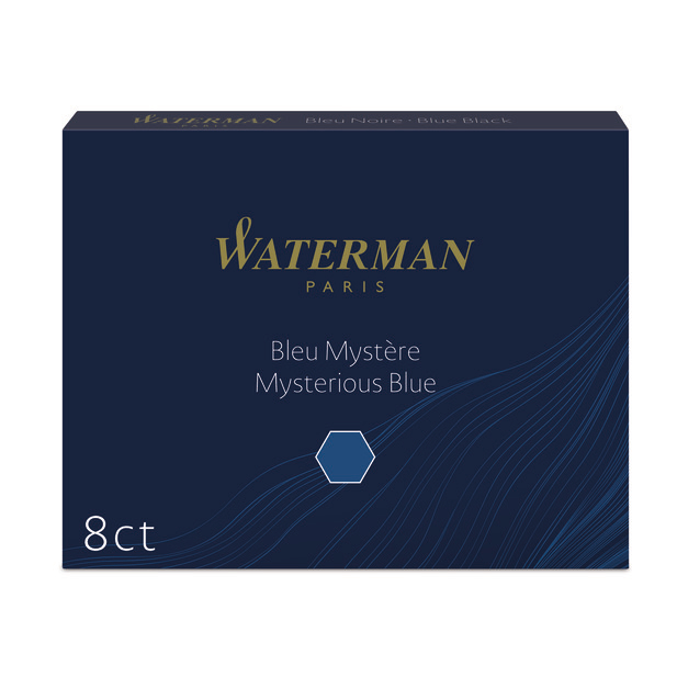 WATERMAN-S0110910-3034325200798 WATERMAN Tintenpatronen S0110910 blau/schwarz 8 Stück – Hochwertig & günstig bei ShopDeca