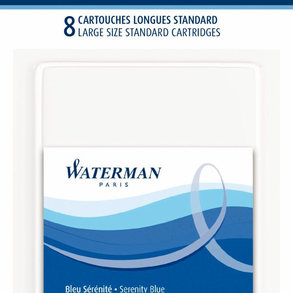 WATERMAN Tintenpatrone S0713021 blau, 8 Stück