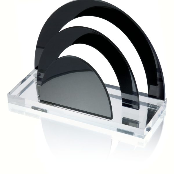 WEDO Briefständer EXKLUSIV 603001 2 Fächer 17x12 Acryl sz/tran.