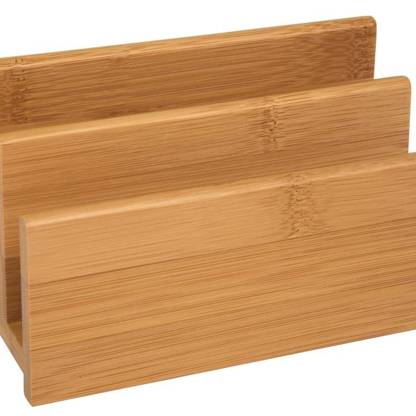 WEDO Briefständer 14x6.2x9 cm 61307 braun Bambus 2 Fächer