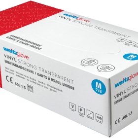 WEITA Einweghandschuhe Vinyl M 242001 Strong, blau 100 Stück
