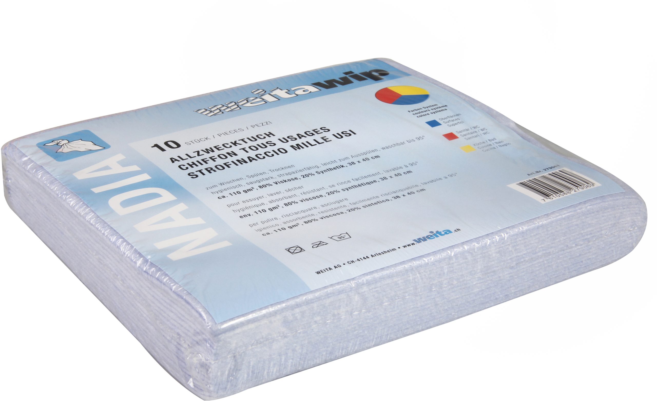 WEITACLEAN-279061-7610588279069 WEITACLEAN Allzwecktücher Nadia 38x40cm 279061 assortiert 10 Stück – Hochwertig & günstig bei ShopDeca