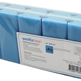 WEITACLEAN Padschwamm 150x70x43mm 5028024 blau, kratzfrei 10 Stück