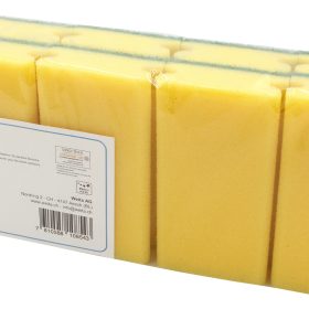 WEITACLEAN Padschwamm 152x85x43mm 5028029 gelb, kratzend 10 Stück
